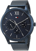 Tommy Hilfiger Damon Quartz Blue Dial Blue Mesh Bracelet Watch for Men - 1791421