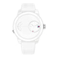 Tommy Hilfiger Denim White Dial White Rubber Strap Watch for Men - 1791558