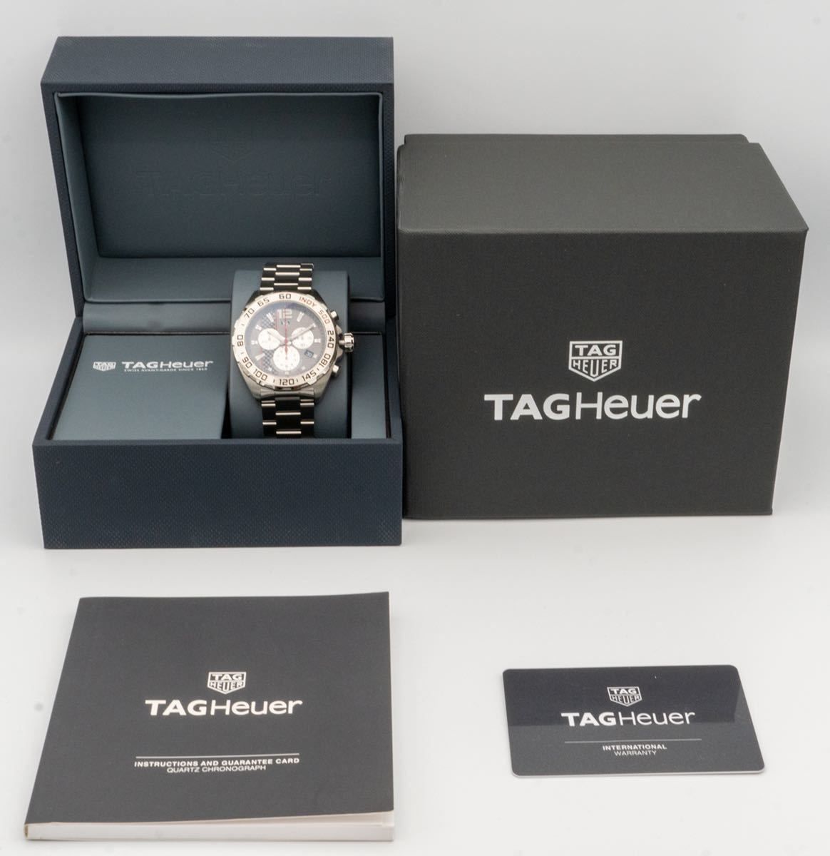 Tag Heuer Formula 1 Chronograph Grey Dial Silver Steel Strap Watch for Men - CAZ1114.BA0877