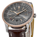 Breitling Navitimer Automatic 41 Grey Dial Brown Leather Strap Watch for Men - U17326121M1P1