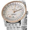Breitling Navitimer Automatic 41mm White Dial Silver Stainless Steel Mens Watch - U17326211G1A1