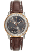 Breitling Navitimer 1 Automatic 41mm Brown Dial Brown Leather Strap Mens Watch - U17326211M1P2
