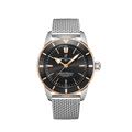 Breitling Superocean Heritage B20 Automatic 44 Black Dial Silver Mesh Bracelet Watch for Men - UB2030121B1A1