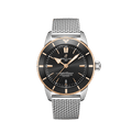 Breitling Superocean Heritage B20 Automatic 44 Black Dial Silver Mesh Bracelet Watch for Men - UB2030121B1A1