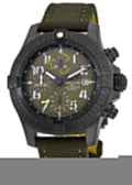 Breitling Avenger Chronograph 45mm Green Dial Green Nylon Strap Watch for Men - V13317101L1X1