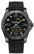 Breitling Aerospace Evo Black Dial Black Rubber Strap Watch for Men - V79363101B1S1