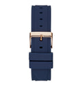 Guess Zena Blue Dial Blue Silicone Strap Watch For Women - W1094L2