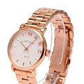 Marc Jacobs Baker White Dial Rose Gold Steel Strap Watch for Women - MBM3244