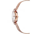 Versace Meander White Dial Rose Gold Mesh Bracelet Watch for Women - VELW00620
