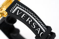 Versace Sports Tech Chronograph Black Dial Black Rubber Strap Watch for Men - VELT00119