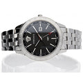 Versace Univers Analog Black Dial Silver Steel Strap Watch for Men - VEBK00418