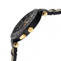 Versace V-Race Analog Quartz Black Dial Two Tone Steel Strap Watch For Men - VEBV00619
