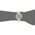 Guess Park Avenue Blue Dial Gold Steel Strap Watch For Women - W0695L2