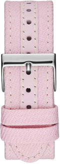 Guess Limelight Quartz Diamonds Pink Dial Pink Denim Strap Watch For Women - W0775l15