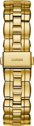 Guess Analog Diamonds Silver Dial Gold Steel Strap Watch For Women - W1013l2