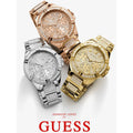 Guess Frontier Diamonds Gold Dial Gold Steel Strap Watch For Women - W1156L2