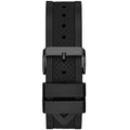 Guess Frontier Crystals Black Dial Black Silicone Strap Watch For Men - W1132G3