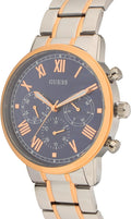 Guess Hendrix Chronograph Blue Dial Two Tone Steel Strap Watch for Men - W1309G4