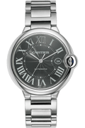 Cartier Ballon Bleu de Cartier Black Dial Silver Steel Strap Watch for Men - W6920042