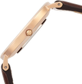 Daniel Wellington Classic Bristol White Dial Brown Leather Strap Watch For Women - DW00100039