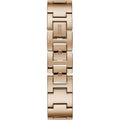 Guess Vanity Diamonds Silver Dial Gold Steel Strap Watch for Women - W1030L4