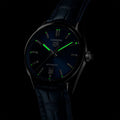 Tag Heuer Carrera Date Blue Dial Blue Leather Strap Watch for Men - WBN2112.FC6504