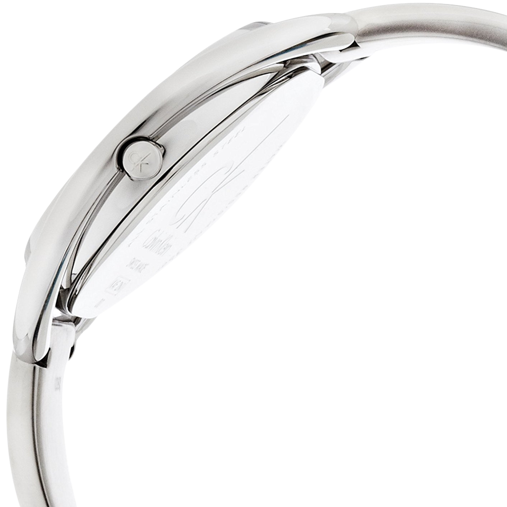 Calvin Klein Impetuous Black Dial Silver Steel Strap Watch for Women - K4F2N111