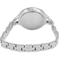 Calvin Klein Graphic White Dial Silver Steel Strap Watch for Women - K7E23146
