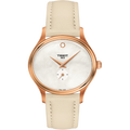Tissot T Lady Bella Ora Mother of Pearl Dial Cream Leather Strap Watch for Women - T103.310.36.111.00