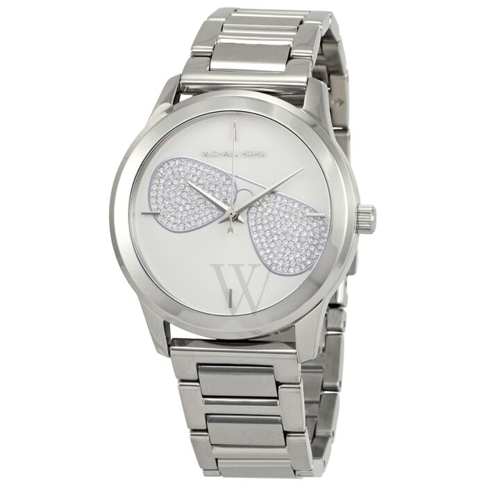 Michael Kors Harman Analog Silver Dial Silver Steel Strap Watch For Women - MK3672