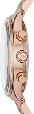 Michael Kors Brinkley Rose Gold Dial Rose Gold Steel Strap Watch for Women - MK6204