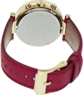 Michael Kors Parker Chronograph White Dial Pink Leather Strap Watch for Women - MK2297