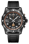 Breitling Endurance Pro Ironman Black Dial Black Rubber Strap Watch for Men - X823101B1B1S1