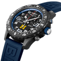 Breitling Endurance Pro University Black Dial Blue Rubber Strap Watch for Men - X823101C1B1S1
