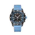 Breitling Endurance Pro Black Dial Light Blue Rubber Strap Watch for Men - X82310281B1S1