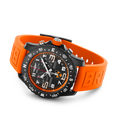 Breitling Endurance Pro Princeton University Edition Black Dial Orange Rubber Strap Watch for Men - X823104C1B1S1