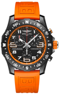 Breitling Endurance Pro Black Dial Orange Rubber Strap Watch for Men - X82310A51B1S1