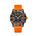 Breitling Endurance Pro Black Dial Orange Rubber Strap Watch for Men - X82310A51B1S1