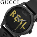Gucci G Timeless Ghost Black Dial Black Rubber Strap Unisex Watch - YA1264017