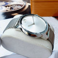 Movado Bold Silver Dial Silver Mesh Bracelet Watch For Men - 3600260