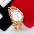 Calvin Klein Class White Dial Rose Gold Steel Strap Watch for Women - K6R23626