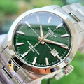 Tissot Gentleman Powermatic 80 Silicium Green Dial Silver Steel Strap Watch For Men - T127.407.11.091.01