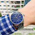 Tissot Le Locle Powermatic 80 Blue Dial Silver Steel Strap Watch For Men - T006.407.11.043.00