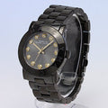 Marc Jacobs Amy Black Dial Black Steel Strap Watch for Women - MBM8595