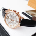 Tissot Des Tourelles Automatic Chronograph Rose Gold PVD Case Brown Leather Band Watch For Mens - T099.427.36.038.00