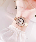 Swarovski Crystalline Bracelet White Dial Rose Gold Steel Strap Watch for Women - 5269250