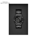 Daniel Wellington Iconic Chronograph Black Dial Black Steel Strap Watch For Men - DW00100642