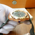 Salvatore Ferragamo F-80 Classic Green Dial Green Rubber Strap Watch for Men - SFHY02022