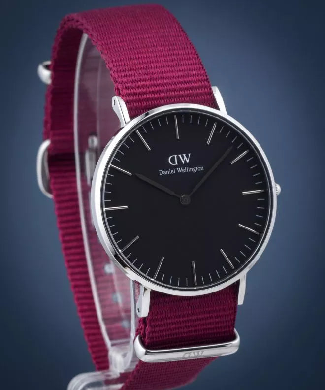 Daniel Wellington Classic Roselyn Black Dial Red NATO Strap Dial Watch For Women - DW00100270