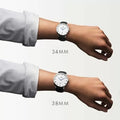 Daniel Wellington Dapper Cornwall White Dial Blue Nylon Strap Watch For Men - DW00100262